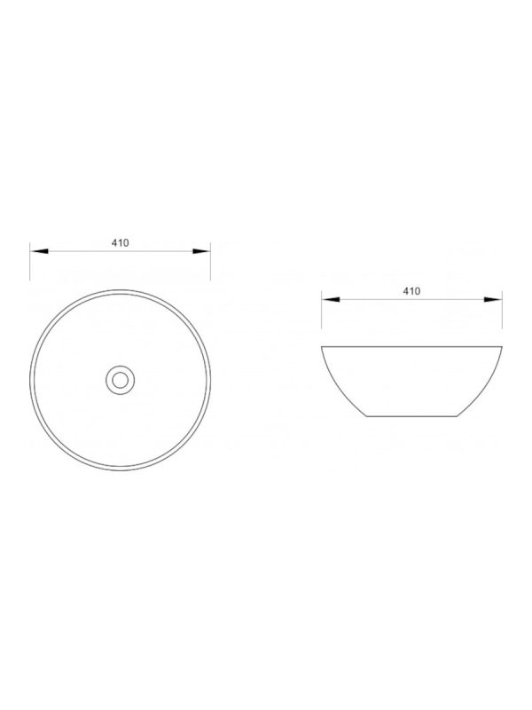 Nadgradni lavabo silver 41cm Minotti - Slika 3