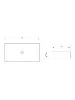 Nadgradni lavabo 58,5x37cm Minotti - Slika 3