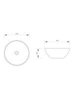 Nadgradni lavabo 41,5cm Minotti - Slika 3
