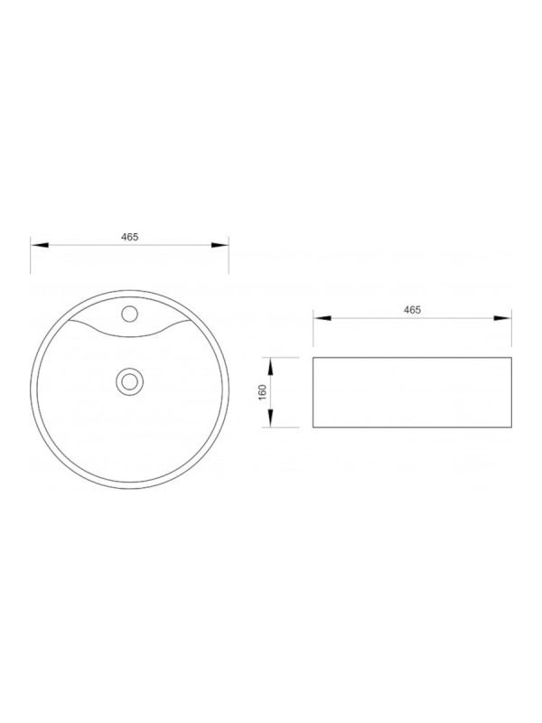 Nadgradni lavabo 46,5cm Minotti - Slika 3