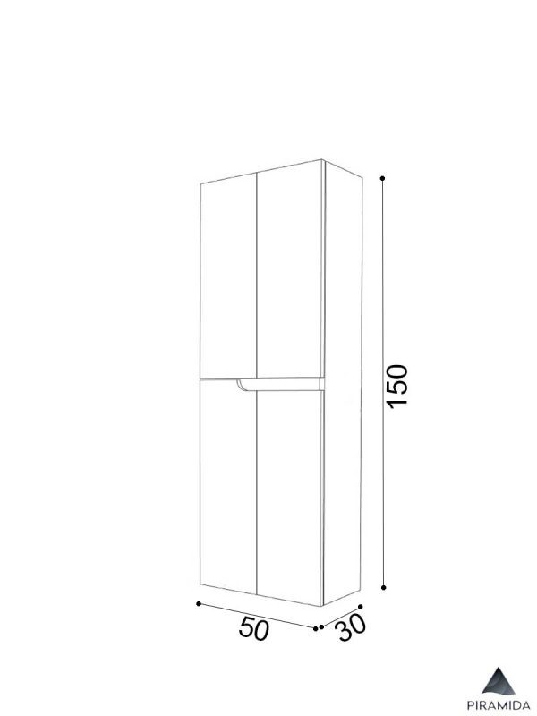 Ormarić 50x150cm Piramida Beta H-2