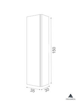 Ormarić 35x150cm Tartuf Piramida-2