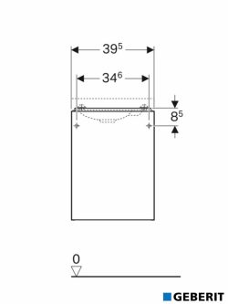 Lavabo sa ormarićem 40cm Acanto Geberit-5