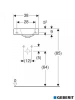 Lavabo sa ormarićem 38cm iCon Geberit-4