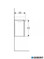 Lavabo sa ormarićem 38cm iCon Geberit-3