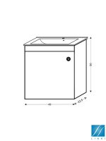 Lavabo sa ormarićem 49cm Merkur Linni-2