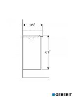 Ormarić za nadgradni lavabo 44cm Smyle Square