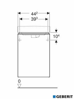 Lavabo sa ormarićem 45cm Smyle Square-3