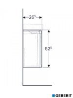 Lavabo sa ormarićem 40cm Xeno2 Geberit-3