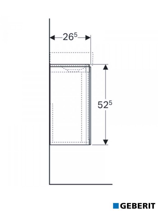 Lavabo sa ormarićem 40cm Xeno2 Geberit-3