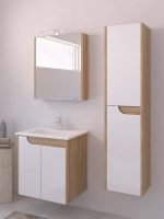 Ormarić sa ogledalom Akva-Oak 60cm Piramida-3