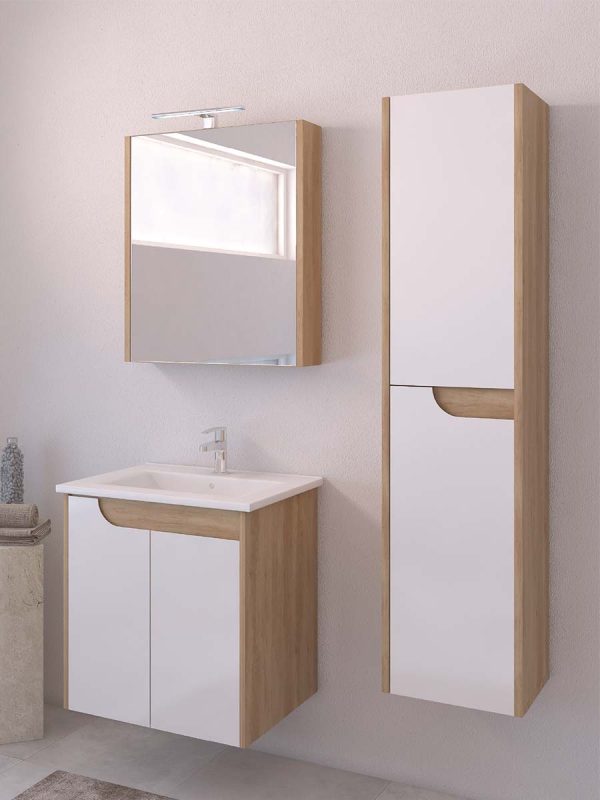 Ormarić sa ogledalom Akva-Oak 60cm Piramida-3