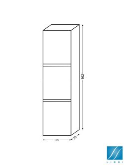 Ormarić 35x162cm Athena Linni-2