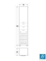 Ormar 35x190cm Vienna Linni-3