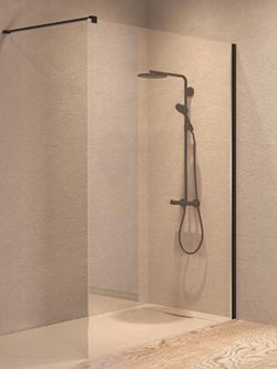 Tuš stena Kolpa-San 120x200cm Calypso crni-profil