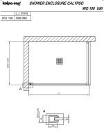Tuš stena Kolpa-San 100x200cm Calypso silver-brill-2