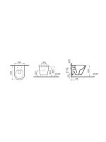 Wc šolja konzolna Integra Compact Rim-Ex Vitra - Slika 3
