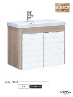 Lavabo sa ormarićem medijapan 70cm Bela