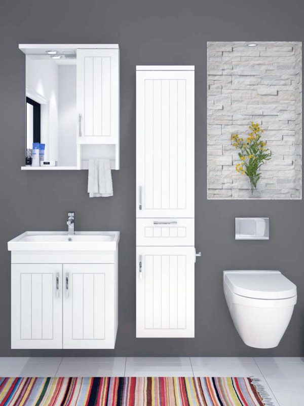 Lavabo sa ormarićem medijapan 60cm Lotus-2