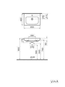 Lavabo za kupatilo S20 VITRA 5522B003-0001 1