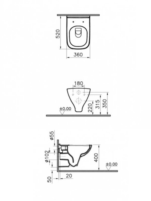 Wc šolja bide funkcija S20-Vitra-5507L003-0868-3