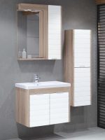 Ogledalo sa ormarićem Mostar 65cm Bela-2