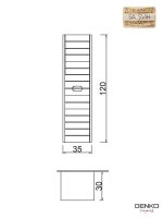 Ormar za kupatilo medijapan Bela 35cm-1