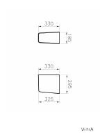 Polustub za lavabo S20 Vitra 5281L003-7201 1
