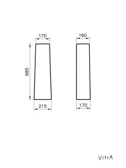 Stub za lavabo S20 Vitra 5529L003-0156 1