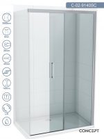 Tuš paravan C-02-9140SC Concept Alpha 140x200cm