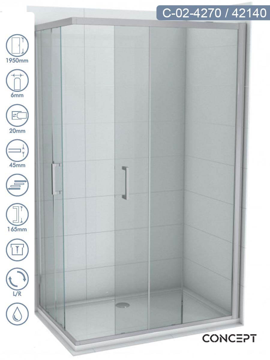 Tuš kabina 70x140cm Atlas-Element Concept Tuš kabina 70x140cm Atlas-Element Concept