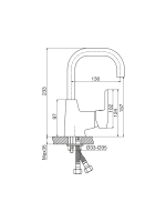 Baterija za lavabo Minotti Prima sa labud lulom 4120 - Slika 2