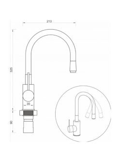 baterija-za-sudoperu-gibljiva-minotti-tubo-6128b