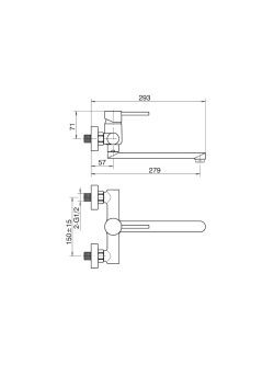 baterija-za-sudoperu-lavabo-sa-kratkom-lulom-minotti-tubo-6115-s