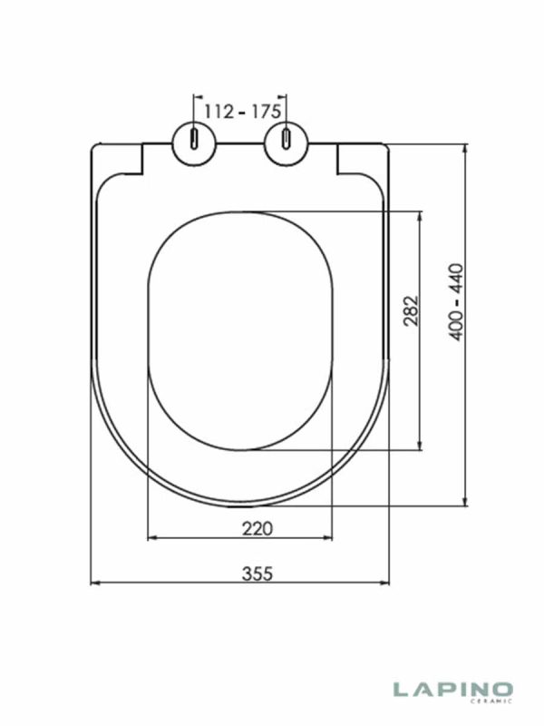 Wc daska duroplast Elegance Lapino soft-close-3