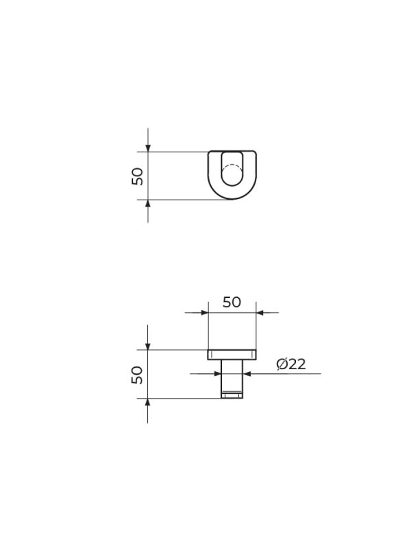 Vešalica S2 Black 2905B Rosan - Slika 2