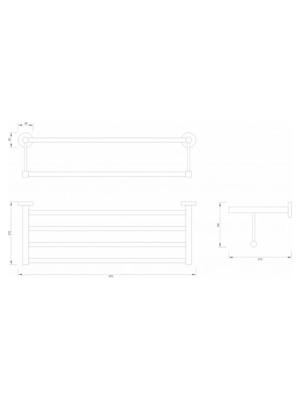 Držač peškira hotelski 50720 Minotti - Slika 2