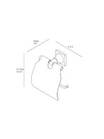 Držač toalet papira Classic Linni - Slika 2