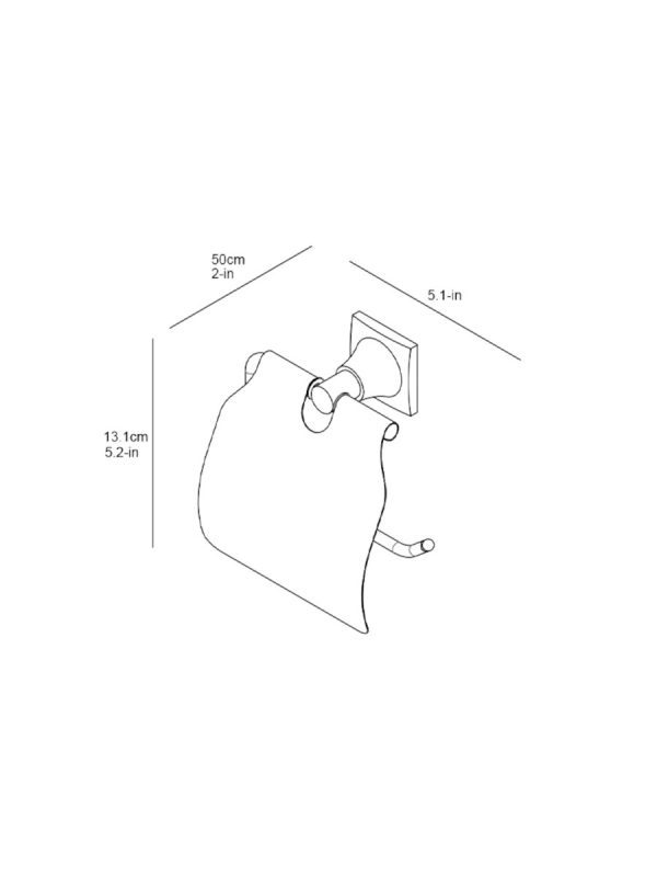 Držač toalet papira Classic Linni - Slika 2