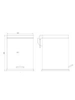 Kanta za otpatke hrom 5 litara Classic Linni - Slika 4