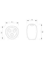 Držač četkica stojeći C7301 Minotti - Slika 2