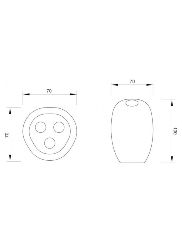 Držač četkica stojeći C7301 Minotti - Slika 2