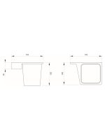 Držač čaše C-03-101B Linea Dark Concept - Slika 2