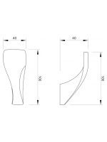 Držač za bade mantil C-03-107 Linea Concept - Slika 2