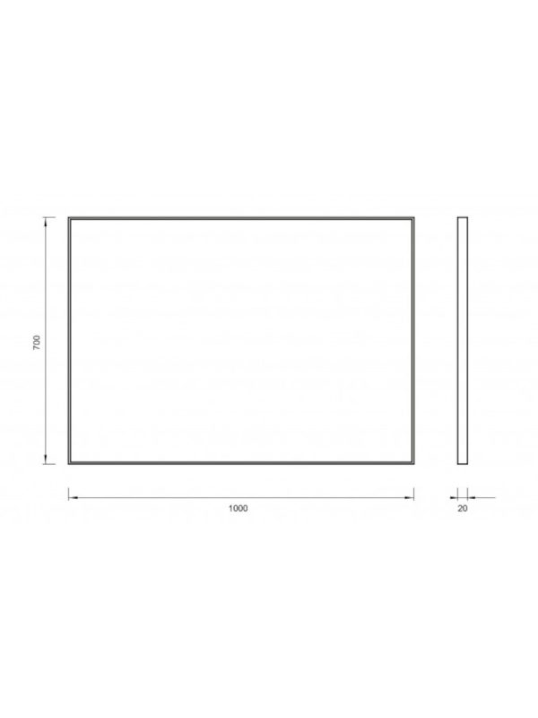 Ogledalo 100x70 Concept C-06-06SR - Slika 2