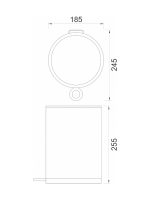 Kanta za otpatke hrom 3 litara C-07-003-CO Concept - Slika 2