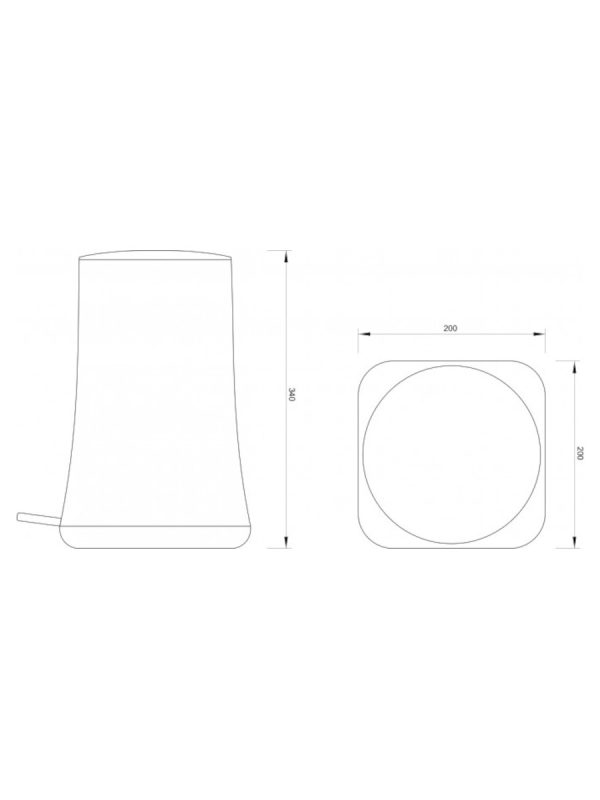 Kanta za otpatke crna 5 litara C-07-005-CB Concept - Slika 2