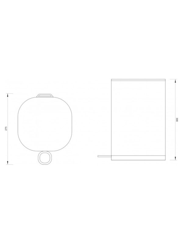 Kanta za otpatke hrom 5 litara C-07-005-CO Concept - Slika 2