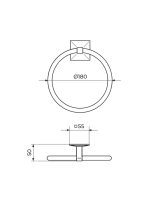 Držač peškira Smart JA903 Rosan - Slika 2