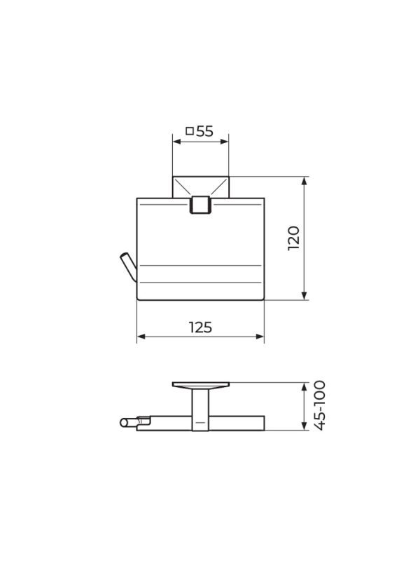 Držač toalet papira Smart JA909 Rosan - Slika 2